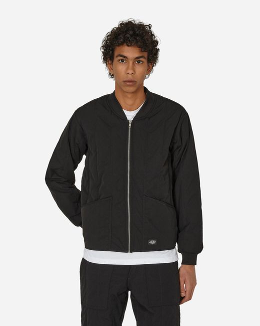 Dickies Black Quilted Jacket for men