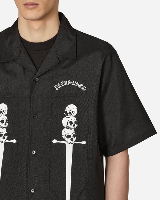 Pleasures hot sale skeleton shirt