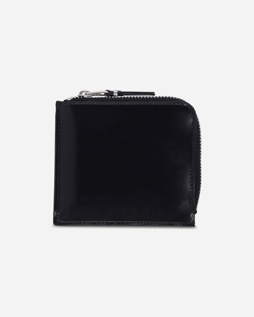 Comme des Garçons Mirror Inside Zip Around Wallet Black / Silver for men