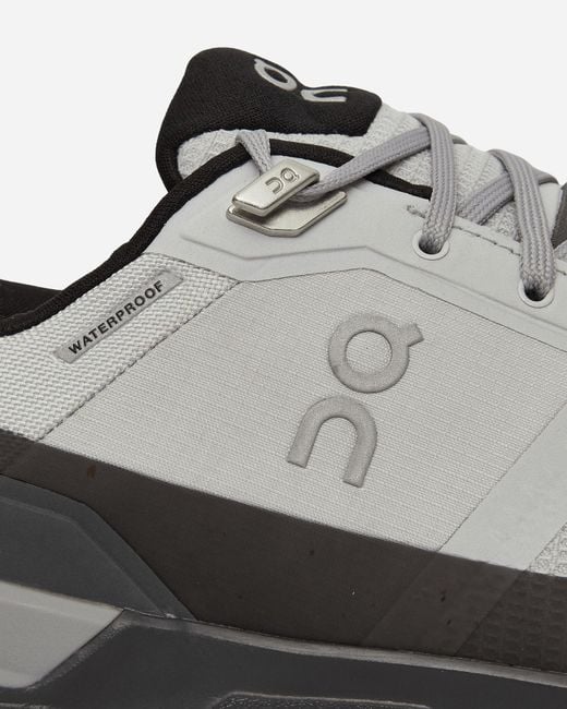 On Shoes Cloudwander Waterproof Sneakers Glacier Eclipse in Gray
