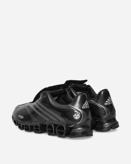 Adidas Black Slam Jam F50 Tunit Mega Consortium Sneakers Core / Silver Metallic for men