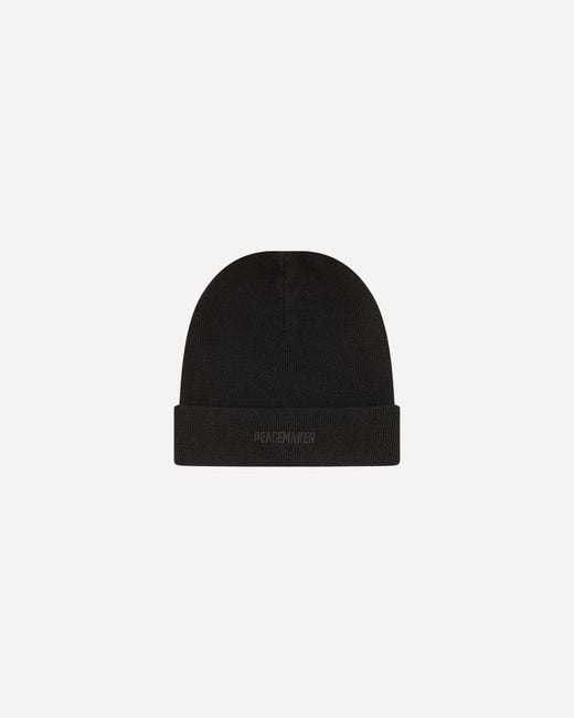 Oamc Peacemaker Black Wool Beanie for men