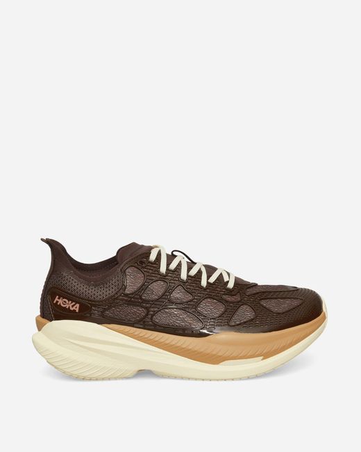 Hoka One One Brown Mach X Caged Sneakers Walnut / Maple for men
