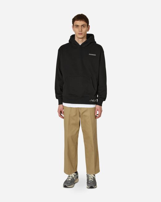 Pleasures Black Discourse Hooded Sweatshirt for men