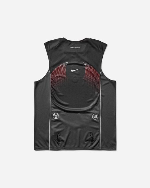 Nike Black Slam Jam Total 90 Dri-fit Sleeveless Jersey Anthracite for men
