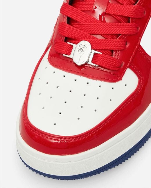 A Bathing Ape Red Bape Sta #1 M2 Sneakers for men