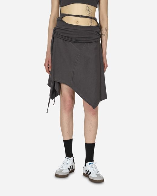 Toile Studios Black System Midi Skirt Charcoal