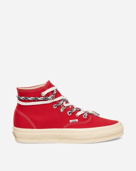 Vans Red Premium Authentic Hi 2.0 Sneakers for men