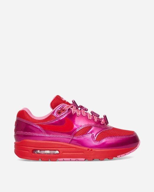 Nike Air Max 1 Premium Sneakers Playful Pink / University Red for men