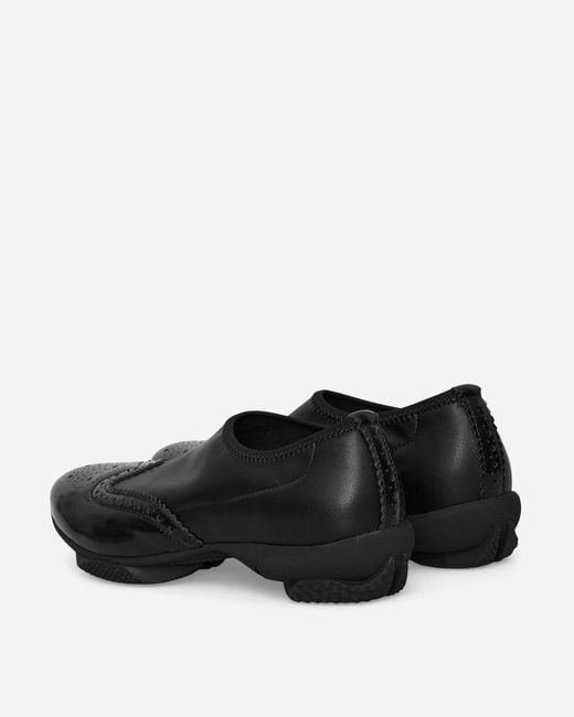 Kiko Kostadinov Black Sonia Slip On Brogue Shoes Onyx