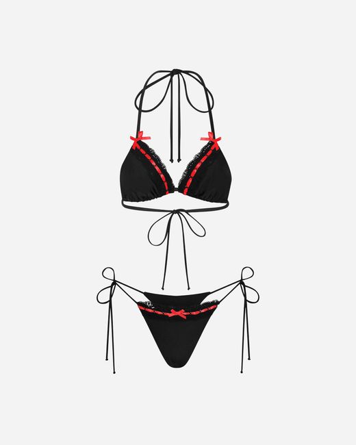 Nii HAI Lingerie Bikini Black / Red