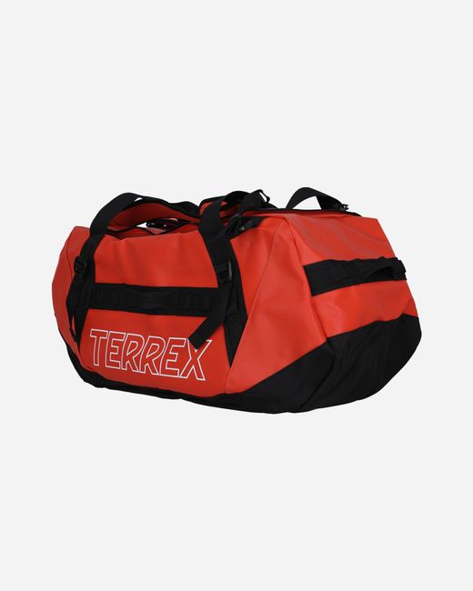 Adidas Red Terrex Expedition Duffel Bag Large Impact Orange for men