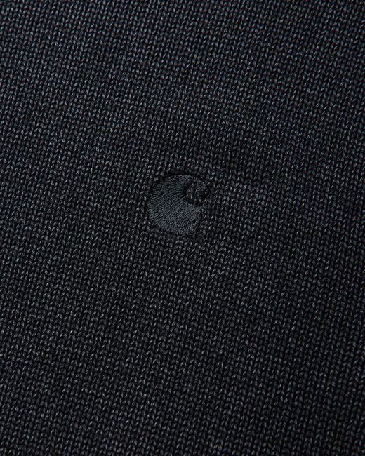 Carhartt Blue Kori Sweater (Garment Dyed) for men