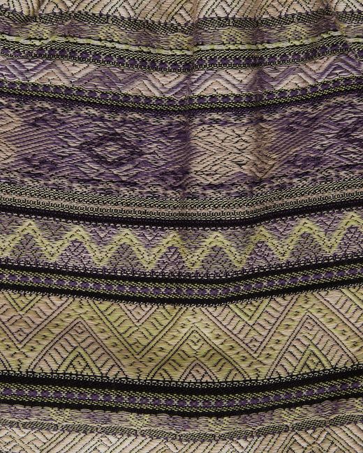 Needles Purple Cotton Stripe Jacquard Elastic Pochette for men