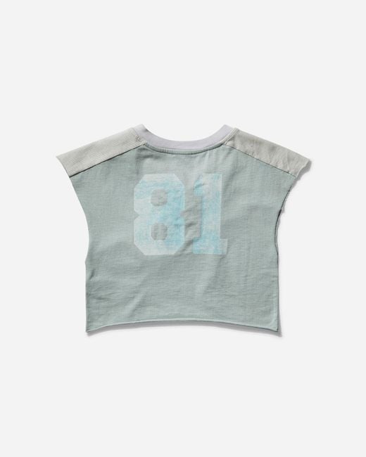 Guess Blue Women S Piqué Mesh T-shirt Minty