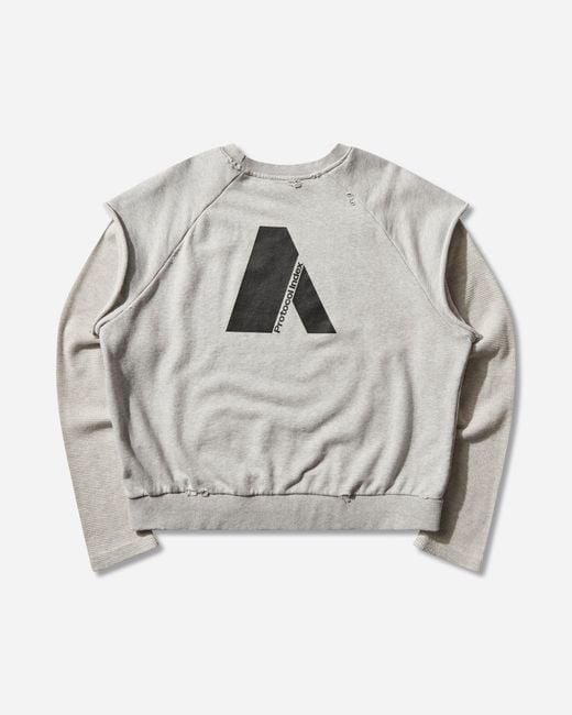 Protocol Index Gray Layered Thermal Jersey for men