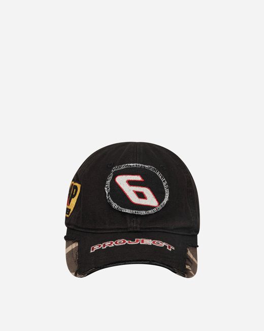 PROJECT G/R Black Deconstructed Cap for men