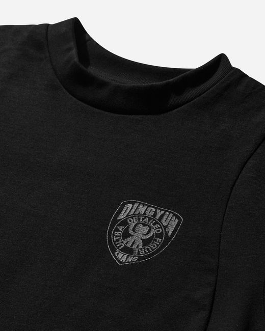 DingYun Zhang Black Security Slim Fit T-Shirt for men