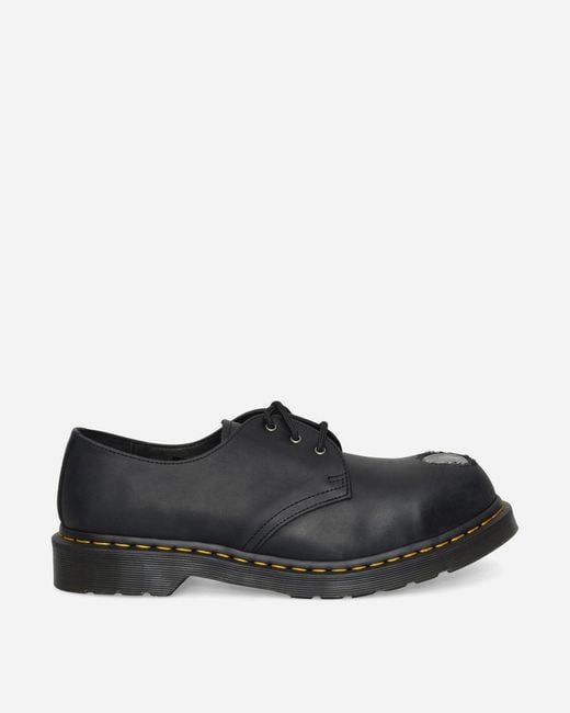 Dr. Martens Black 1461 Metal Toe Leather Shoes for men
