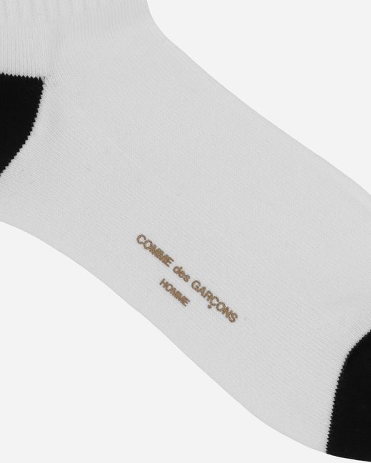 Comme des Garçons White Logo Socks for men