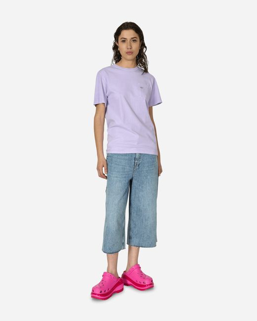 Noah NYC Purple Core Logo Pocket T-Shirt Lilac Breeze