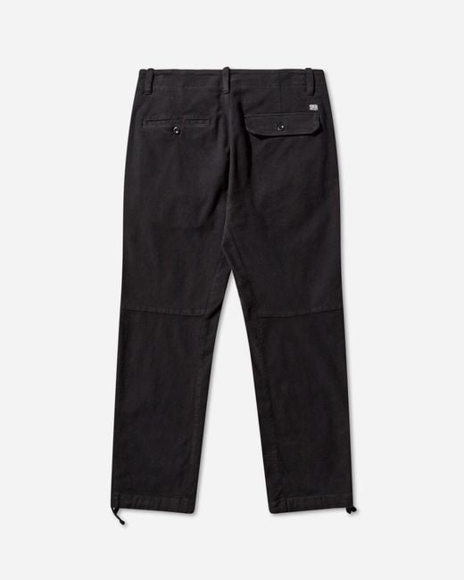 C P Company Black Men S Moleskin Cargo Pants for men
