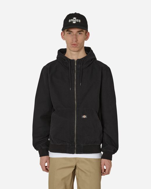 Dickies Black Duck Canvas Hooded Unlined Jacket for men