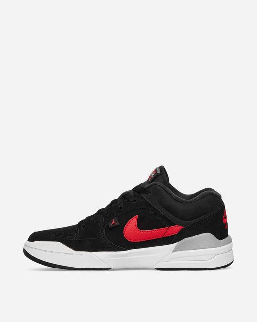 Nike Black Jordan Stadium 90 Sneakers / Fire Red for men