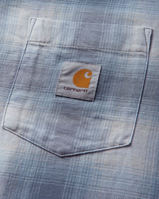 Carhartt Blue Tyers Longsleeve Shirt Shady for men