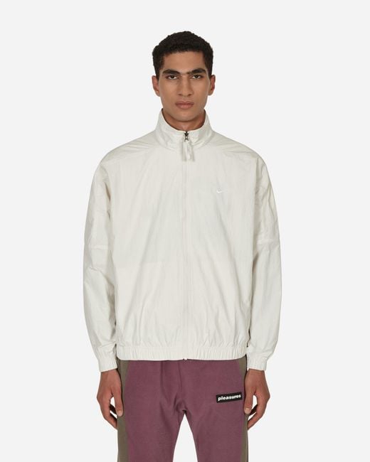Nike Synthetic Solo Swoosh Woven Track Jacket White for Men | Lyst UK