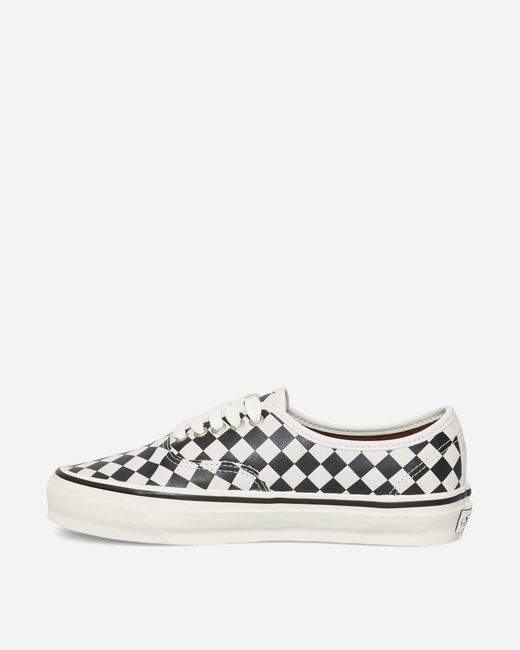 Vans White Authentic 44 Diamond Check Sneakers for men