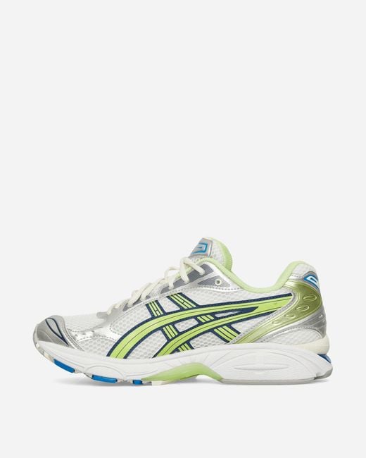 Asics White Gel-Kayano 14 Sneakers Lime for men