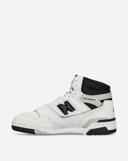 New Balance White 650 Sneakers / Black for men