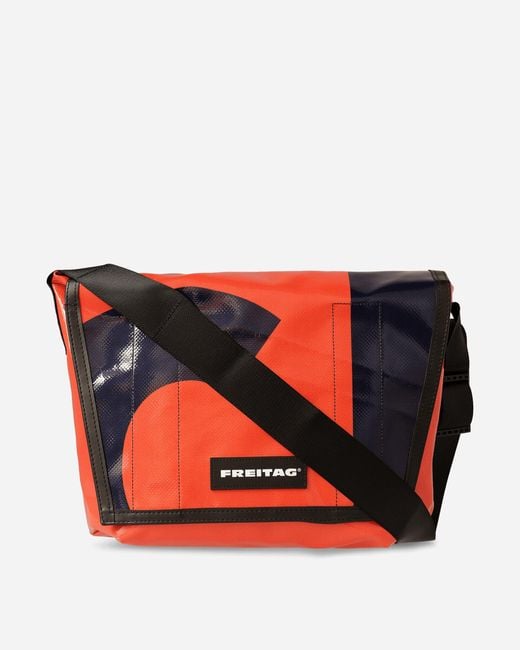 Freitag F14 Dexter Slim Messenger Bag Red / Blue for men