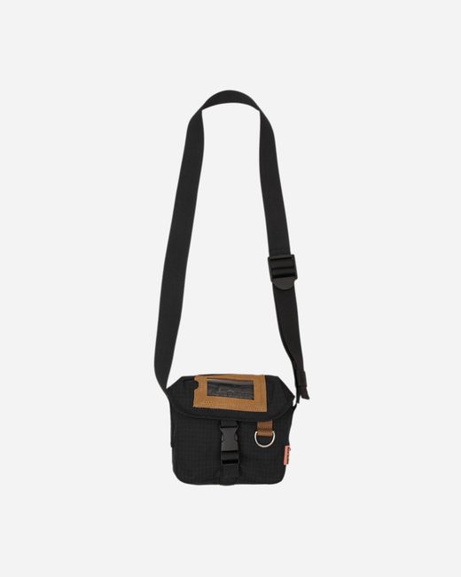 Acne Black Mini Messenger Bag for men
