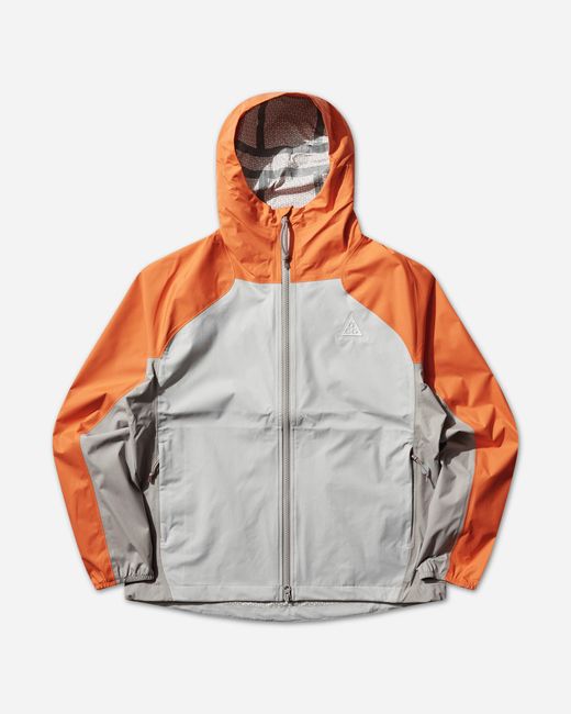 Nike Gray Women S Acg Phantazma Storm-fit Adv Jacket Safety Orange / Grey Fog
