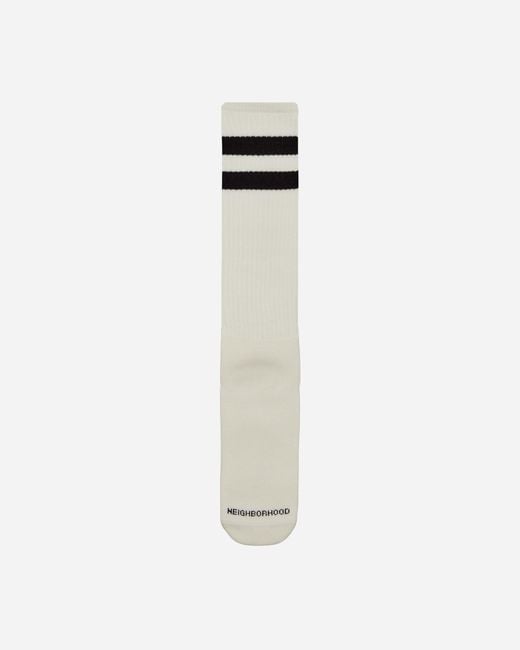 Neighborhood White Classic 3-pack Long Socks for men