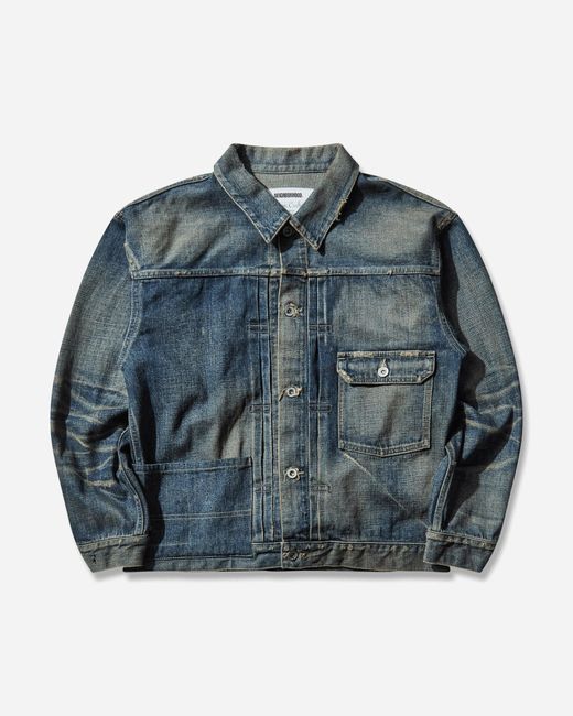 Neighborhood Blue Men S Savage Denim Type-1 Jacket Indigo for men