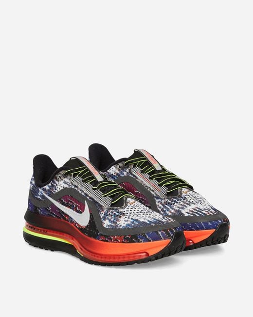 Nike Blue Pegasus Premium Sneakers Multi-color / Volt / Metallic Gold / Metallic Silver for men