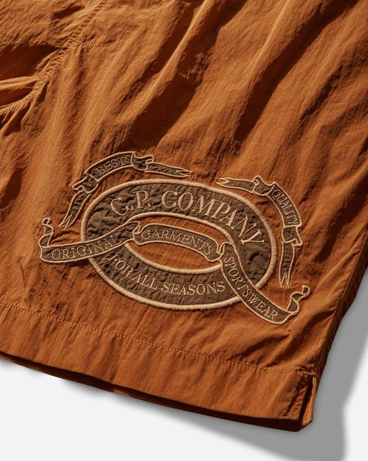 C P Company Brown Men S Chrome-r Swim Shorts Desert Sun for men