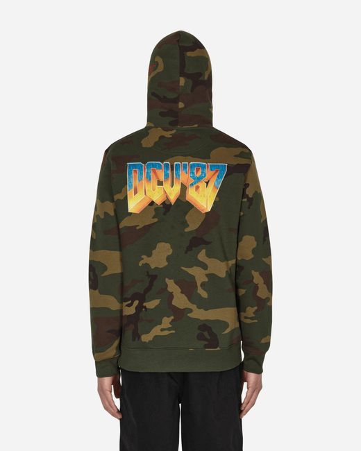 DCV 87 Green No Games Hooded Sweatshirt for men