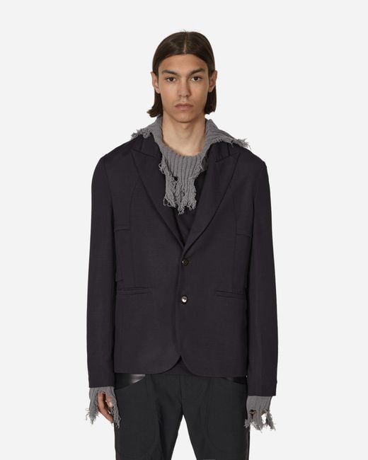 Kiko Kostadinov Blue Ria Ventilation Blazer Dark for men