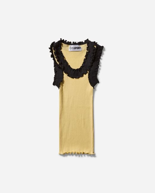 OperaSPORT White Women S Rosalie Seamless Top Parsnip