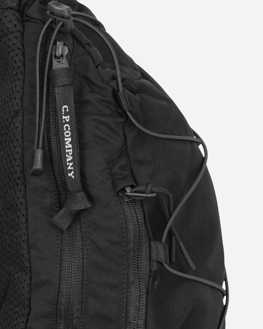 C P Company White Nylon B Crossbody Rucksack for men
