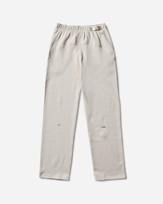 Nike White Men S Nocta Open Hem Fleece Pants Light Orewood Brown for men