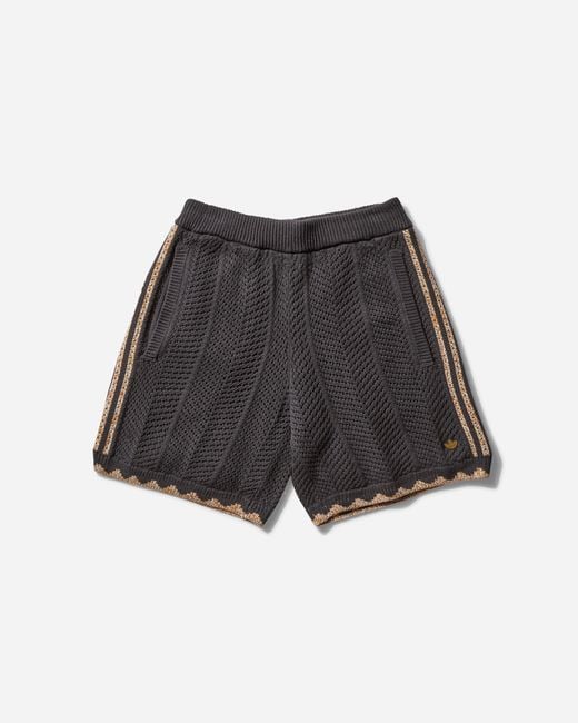 Adidas Gray Clot By Edison Chen Crochet Shorts Carbon for men
