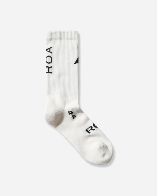 Roa White Logo Biofil Socks Dark for men