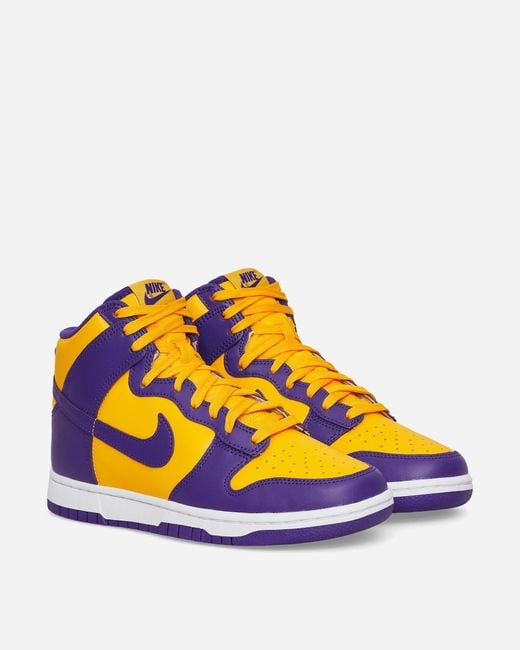 Nike Purple Dunk High Retro Sneakers University Gold / Court for men