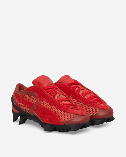 PUMA Red Beisser Waxed Sneakers Bordeaux / Candy Apple for men