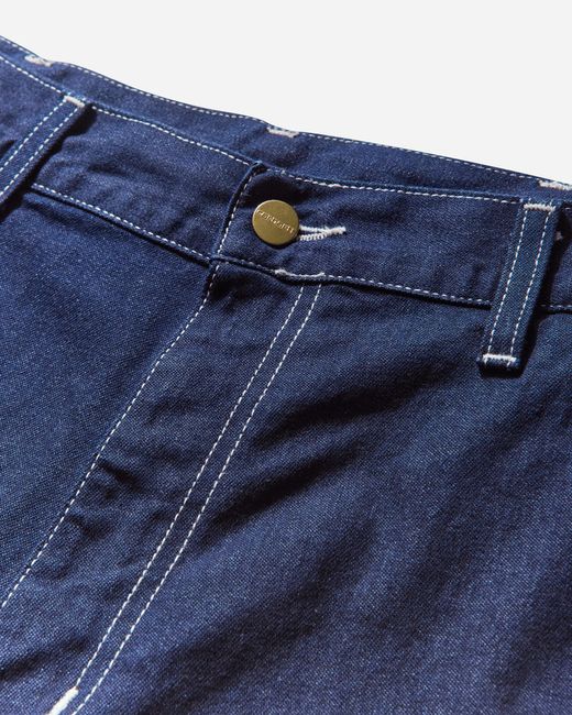 Carhartt Blue Men S Single Knee Pants (rinsed) for men